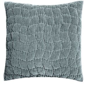 Pottery Barn Cozy Cloud Quilted Pillow Sham in Steel Blue